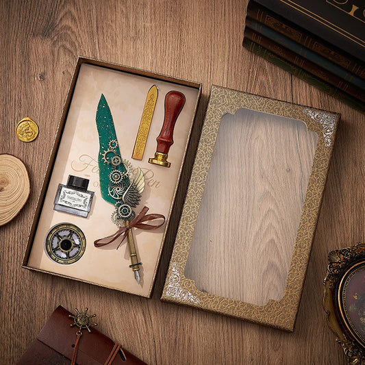 Steampunk Quill Pen & Calligraphy Starter Set