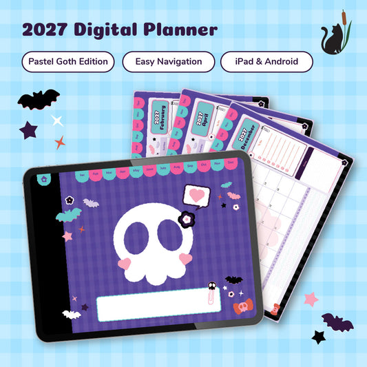 Pastel Goth Digital Planner | 2027