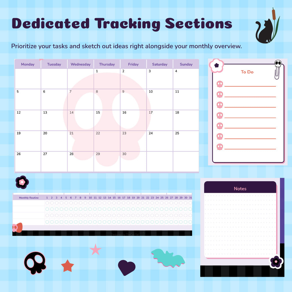Pastel Goth Digital Planner | 2027