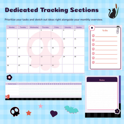 Pastel Goth Digital Planner | 2027
