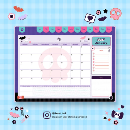Pastel Goth Digital Planner | 2027